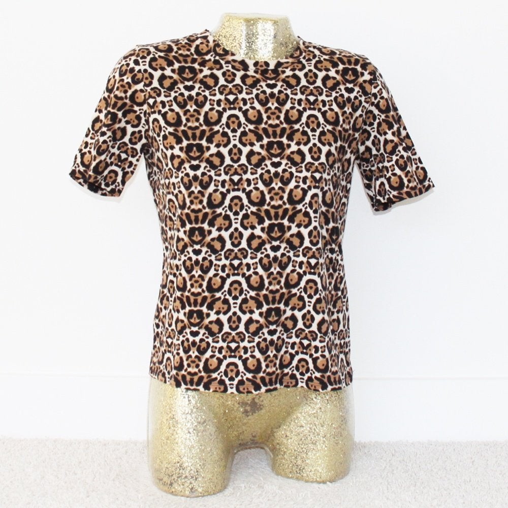 Mooi Only Panter Truitje 100% Katoen (M) - 62 € 15,-, Maat 38/40 (M), Only, Bruin, Ophalen of Verzenden
