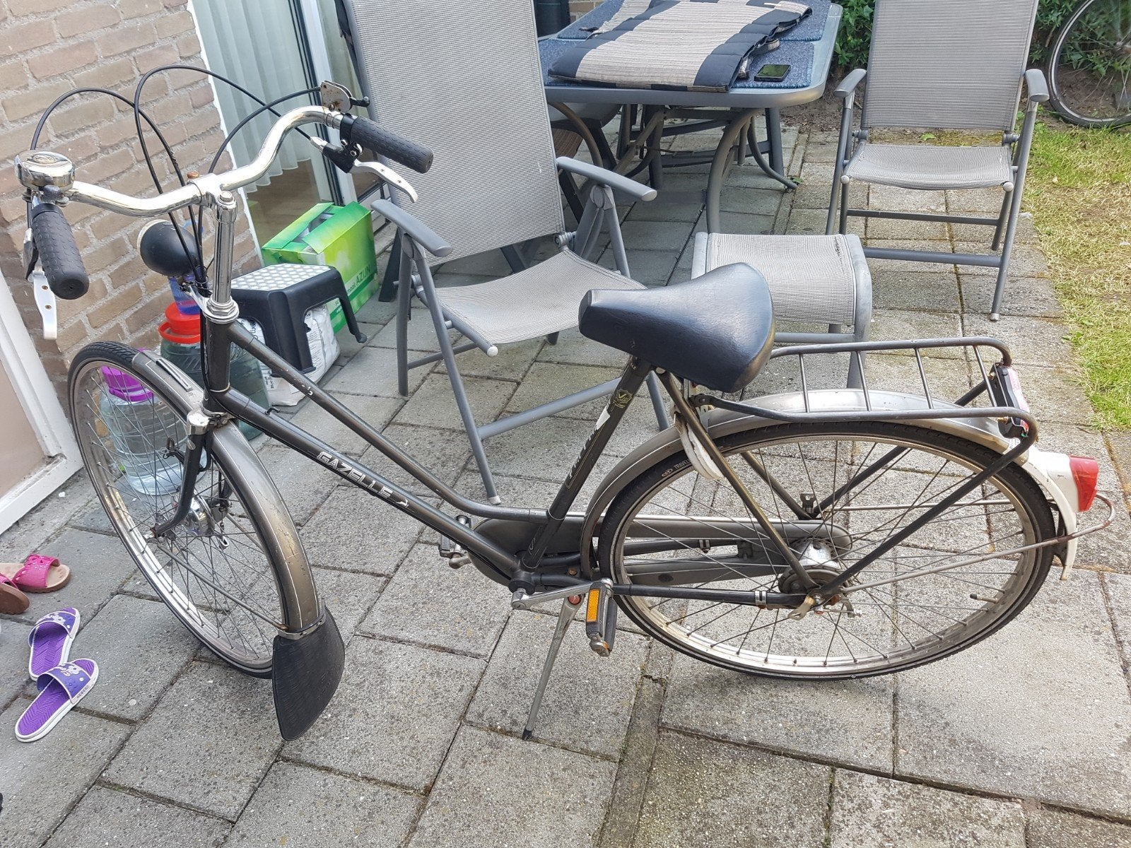 Gazelle dames fiets, Ophalen, Versnellingen, Gazelle, Trommelrem