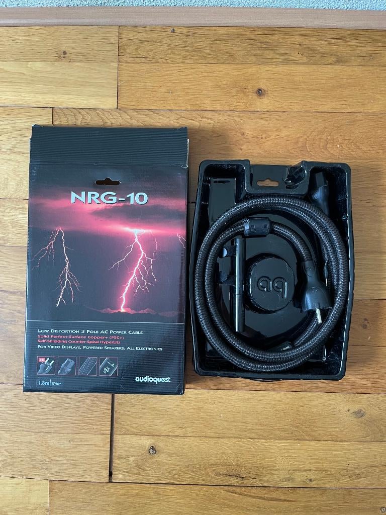 Audioquest netsnoer NRG-10 (EU), Ophalen of Verzenden, Gebruikt, Minder dan 2 meter, Overige kabels
