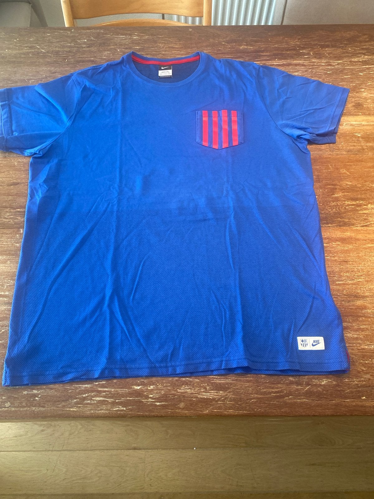 Nike FC Barcelona T-shirt Blauw XXL, Ophalen of Verzenden, Zo goed als nieuw, Overige maten, Blauw