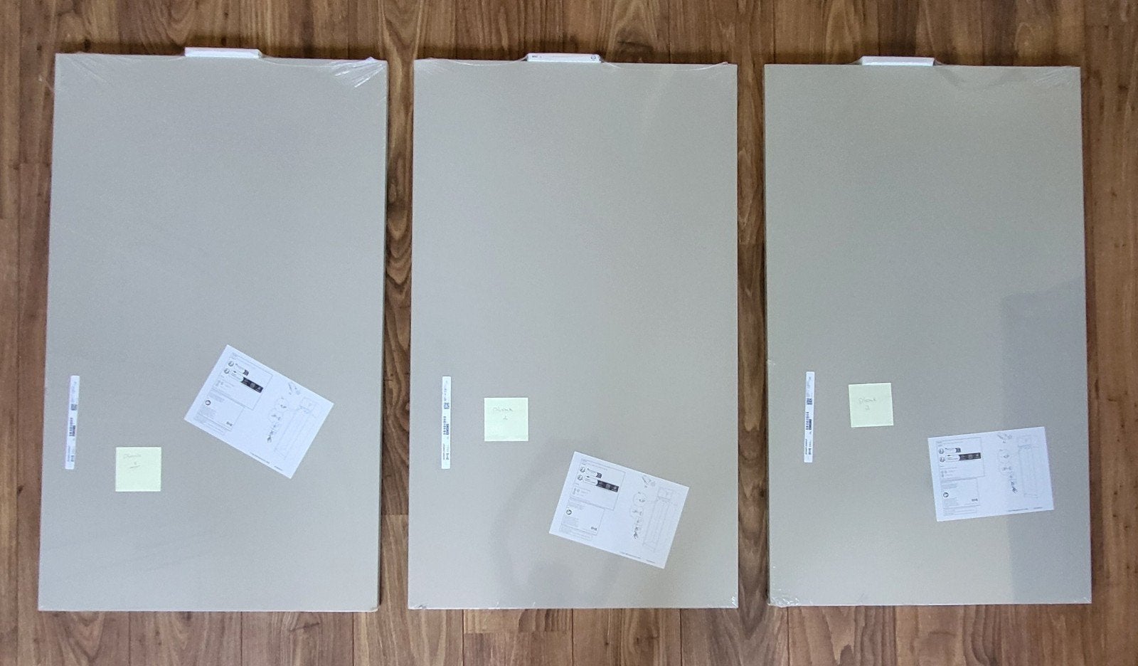 3x IKEA KOMPLEMENT plank 100 x 58 cm, Grijsbeige, Ophalen, Nieuw, 50 tot 100 cm, Minder dan 100 cm