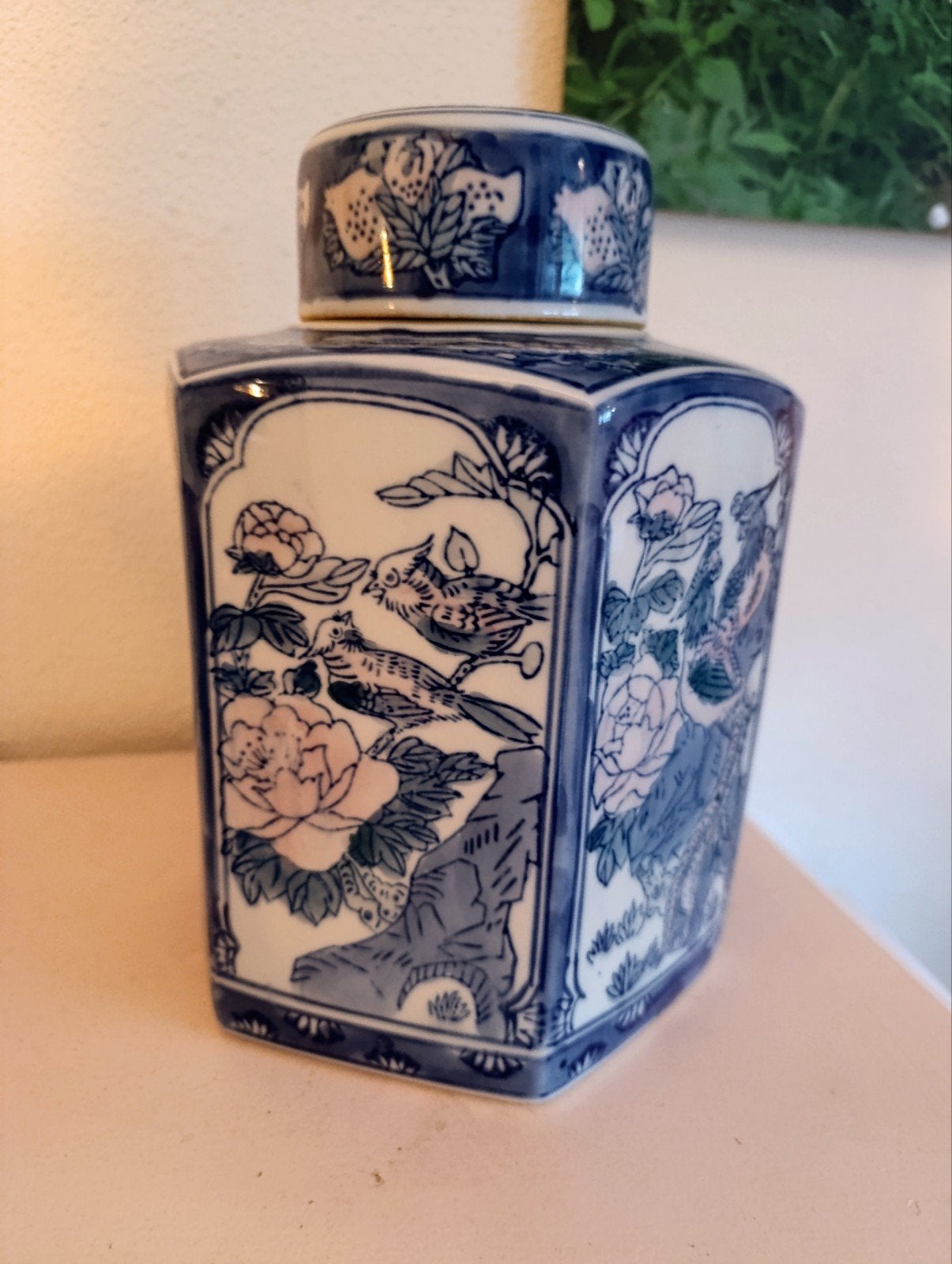 Prachtige oude Chinese gemberpot met deksel, Ophalen of Verzenden