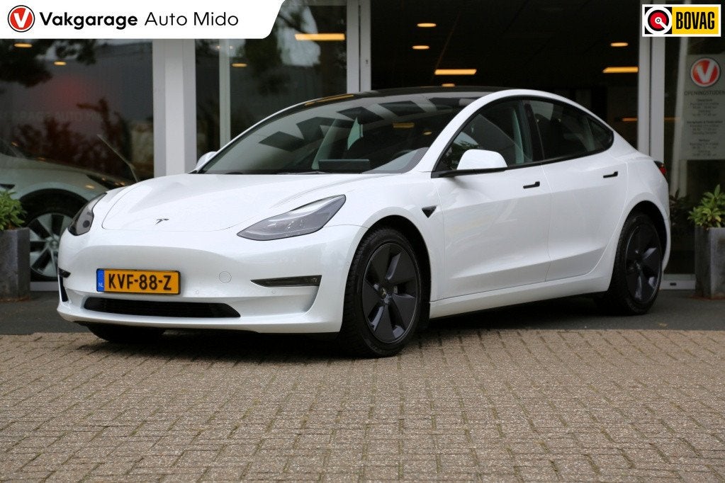 Tesla Model 3 Long Range AWD 75kWh | 1e eigenaar | BTW auto, Auto's, 0 cilinders, Gebruikt, Zwart, Stoelverwarming