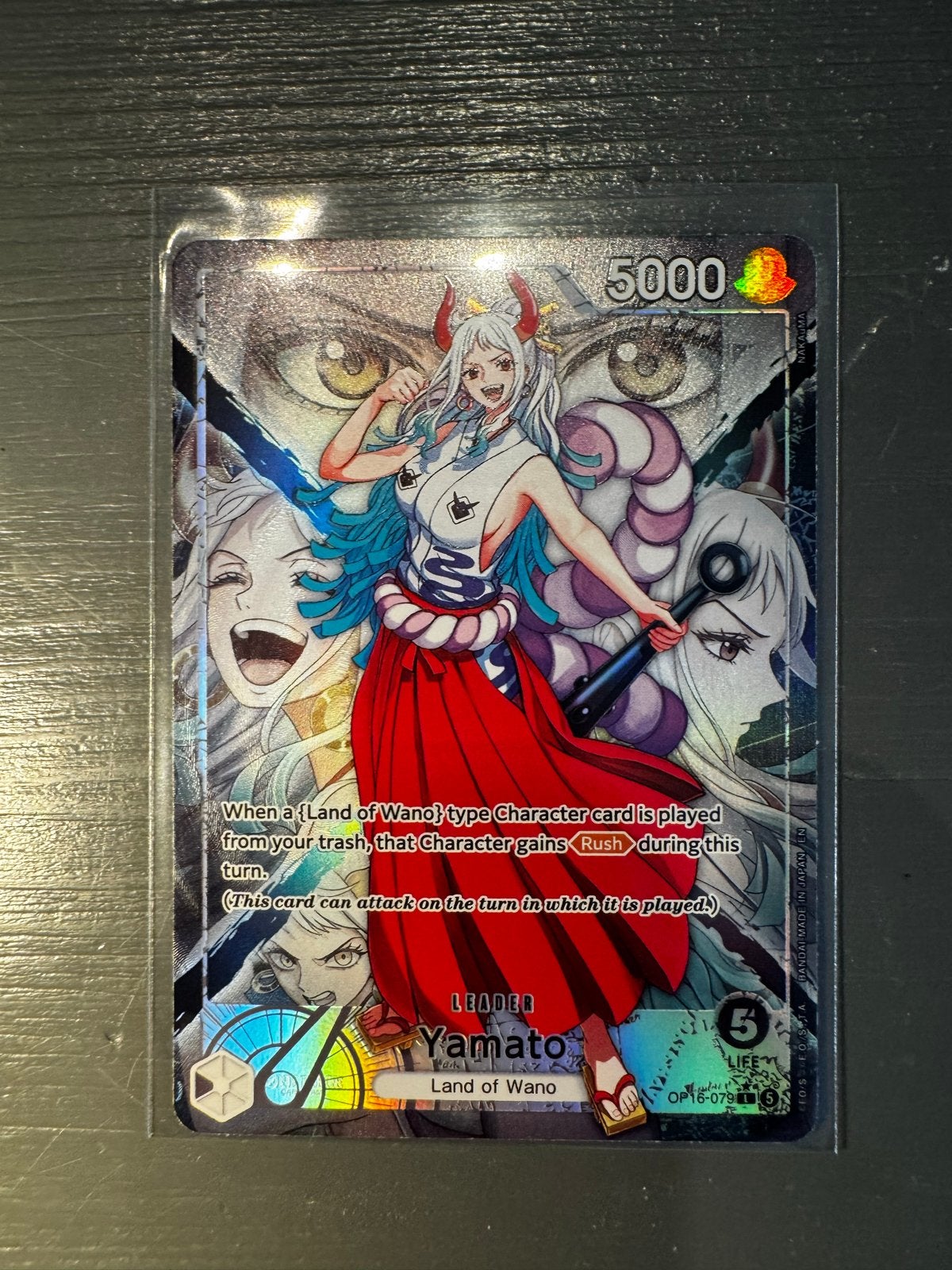 Yamato leader op16-079, Ophalen, Zo goed als nieuw, Losse kaart, Foil
