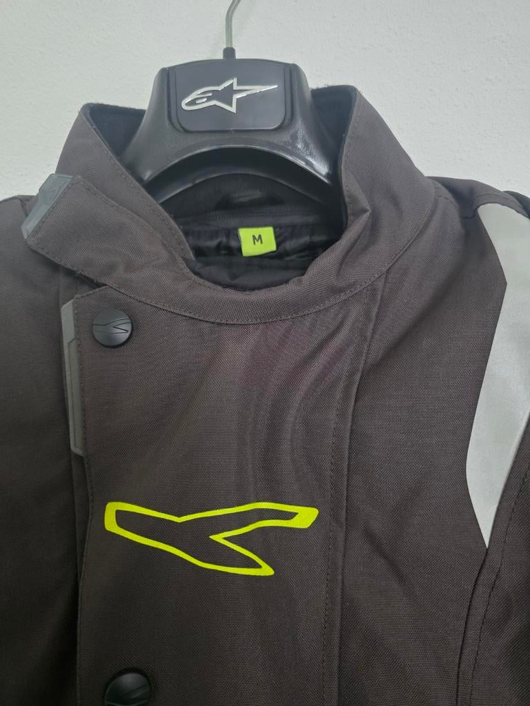Macna motorpak (jas M, broek 52) - Zwart/grijs/lime, Ophalen of Verzenden