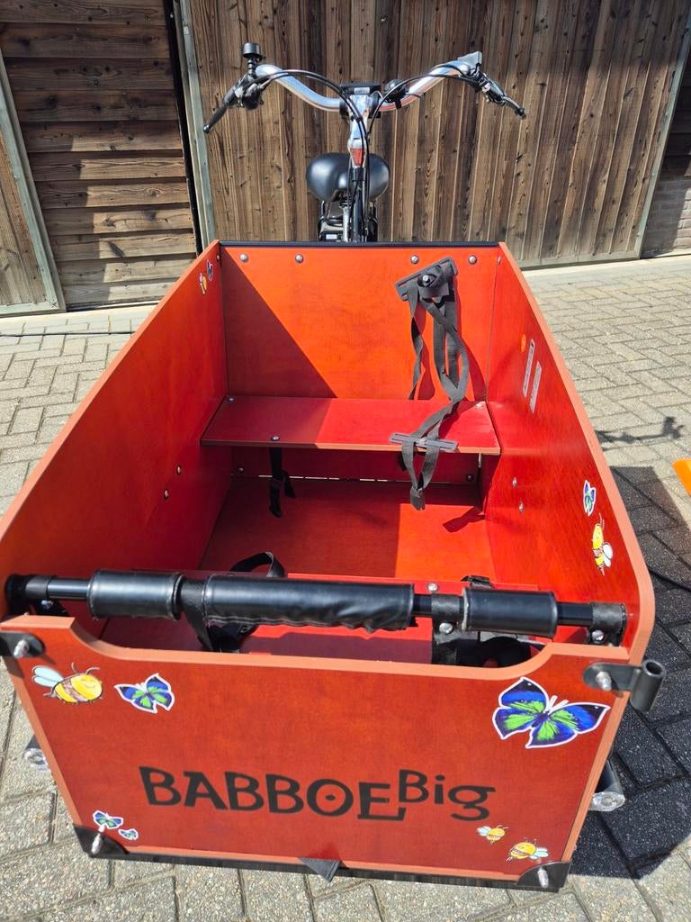Bakfiets Babboe Big-E 2021 als nieuw!, Fietsen en Brommers, Fietsen | Bakfietsen, Zo goed als nieuw, Overige merken, 4 kinderen of meer