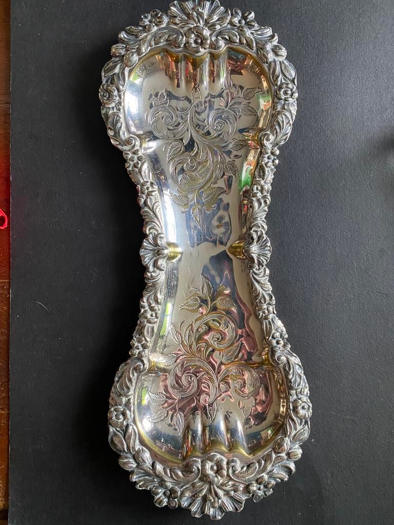 Sheffield plate snuffer tray 1870, Ophalen of Verzenden