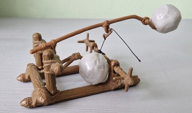 Vintage Ewok Catapult 1984 inclusief originele instructie., Ophalen of Verzenden, Gebruikt, Overige typen