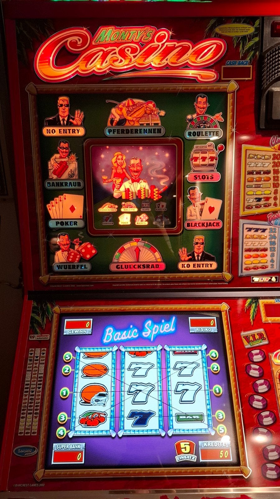 Barcrest Monty's Casino Gokkast - Perfect voor Thuisbar!, Verzamelen, Euro, Ophalen, Gebruikt