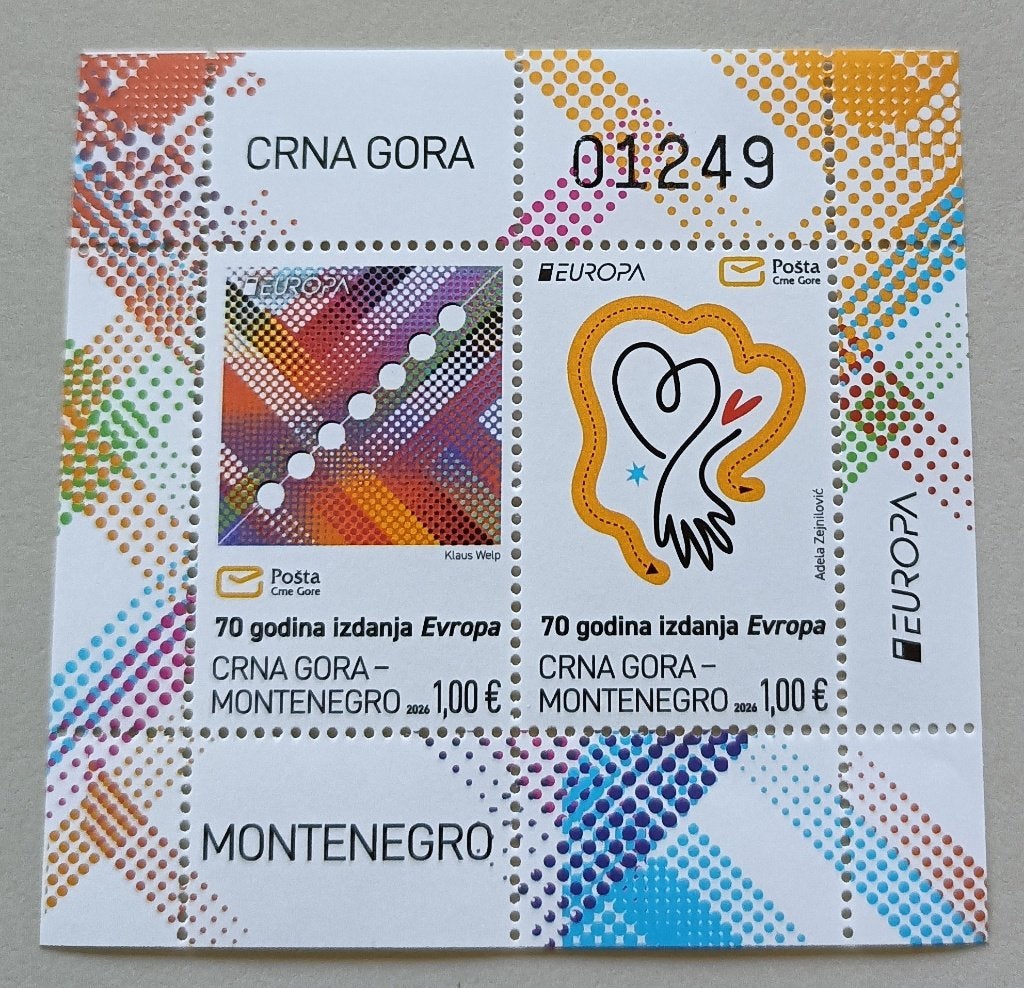 Montenegro 2026 cept block, Ophalen of Verzenden, Overige landen, Postfris