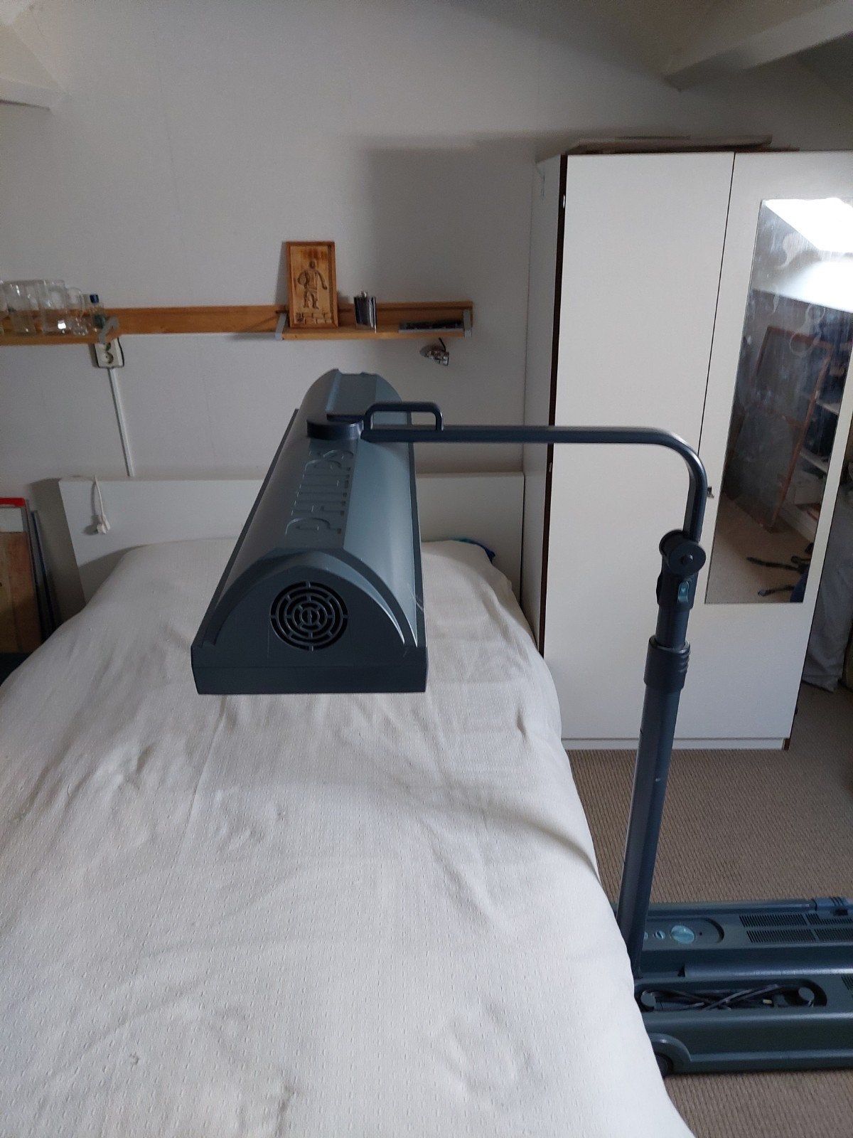 Philips solarium HB 812, Ophalen of Verzenden, Zonnebank enkelzijdig, Minder dan 10 lampen