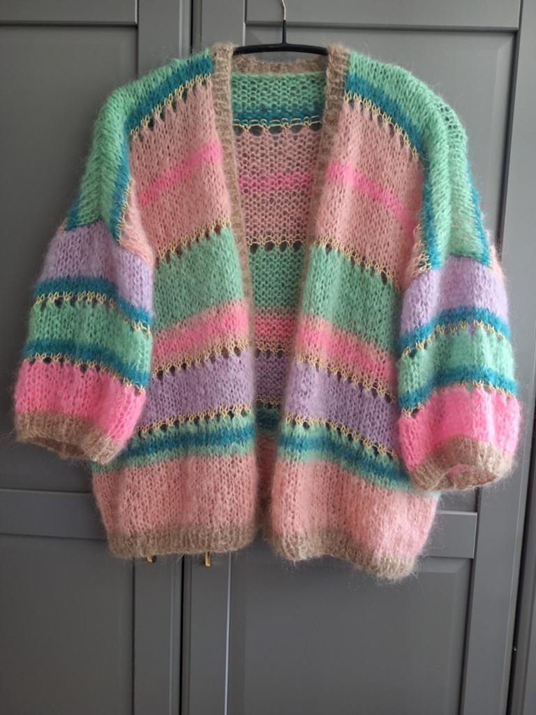 Nieuw handgemaakt mohair vest mypz, maat xl, Ophalen of Verzenden, Nieuw, Maat 46/48 (XL) of groter, Overige kleuren