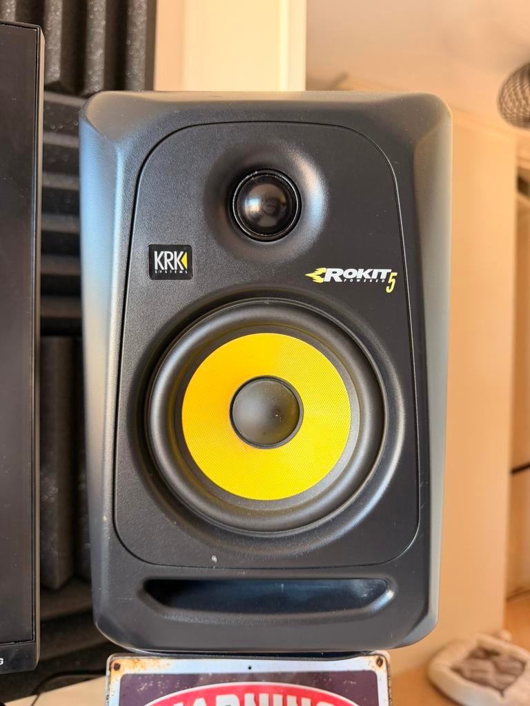 KRK Rokit 5 Powered monitor speakers set!, Ophalen, 120 watt of meer, Front, Rear of Stereo speakers, Overige merken