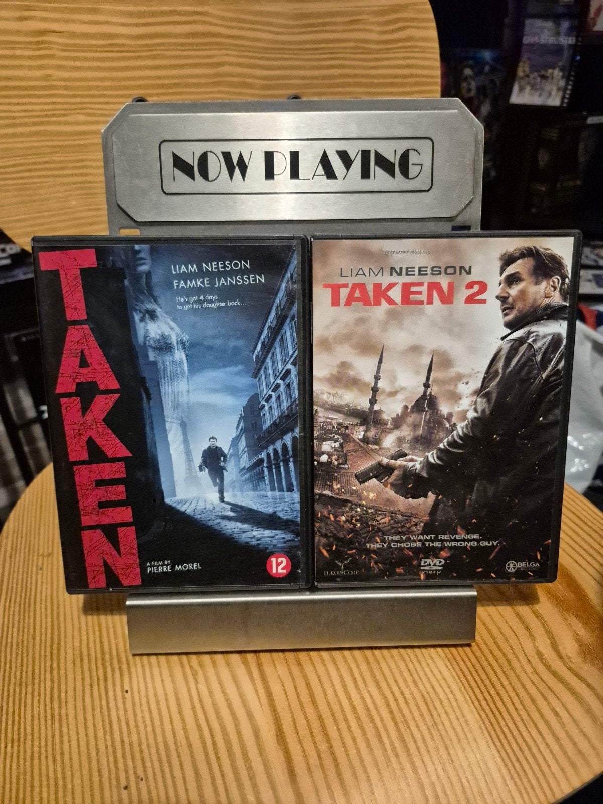 Taken 1 & 2 DVD - met Nederlandse ondertitelin, Gebruikt, Nederlands, Actiethriller, Ophalen of Verzenden