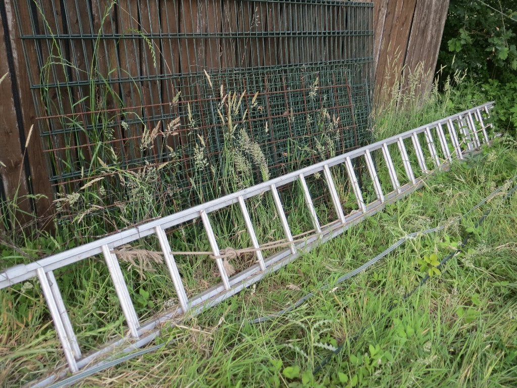 lange ladder, Doe-het-zelf en Verbouw, Ladders en Trappen, Ophalen, Gebruikt, Ladder, 4 meter of meer