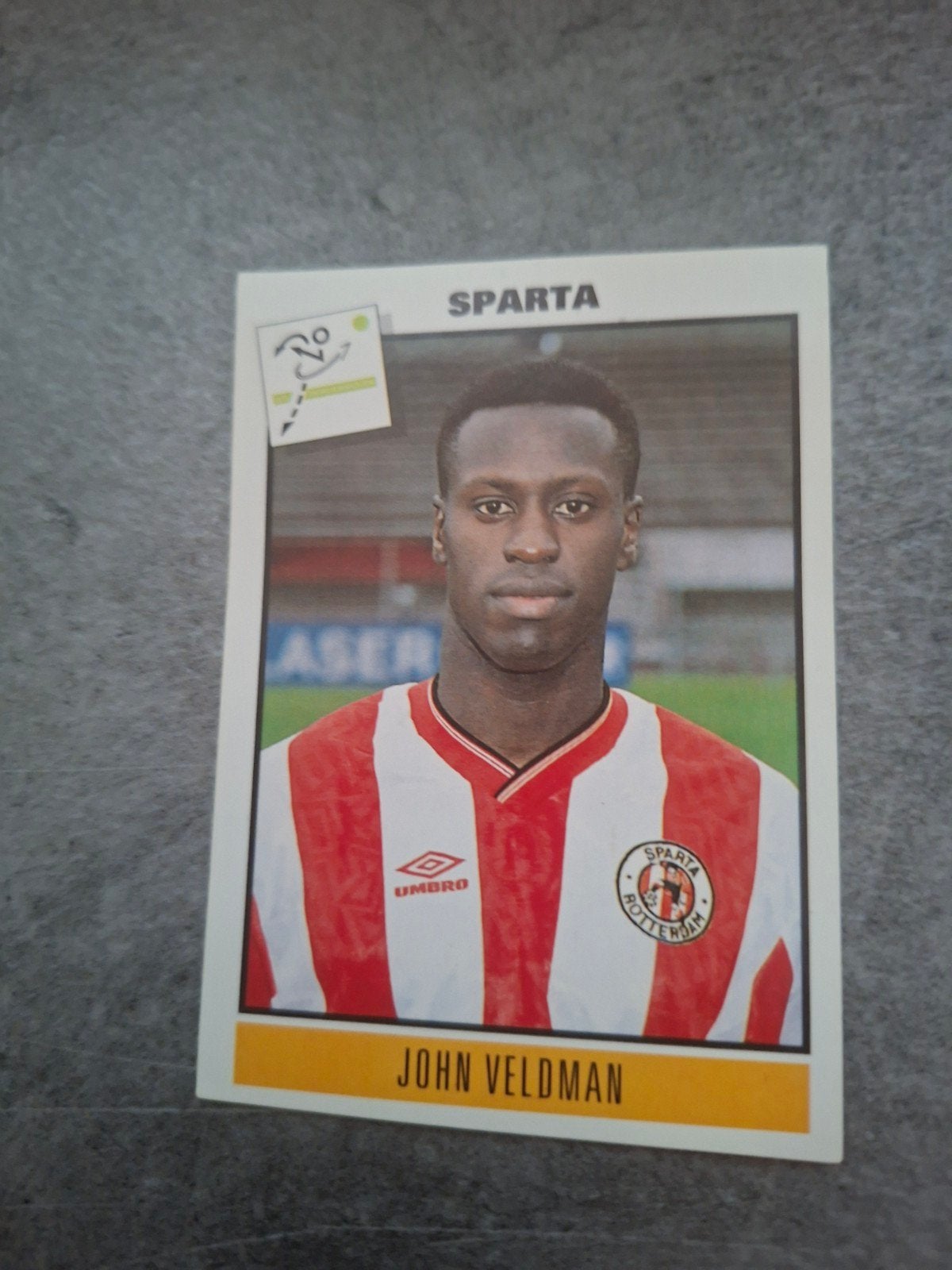 Panini sticker Voetbal 94. John Veldman Sparta., Ophalen of Verzenden, Zo goed als nieuw, Sticker