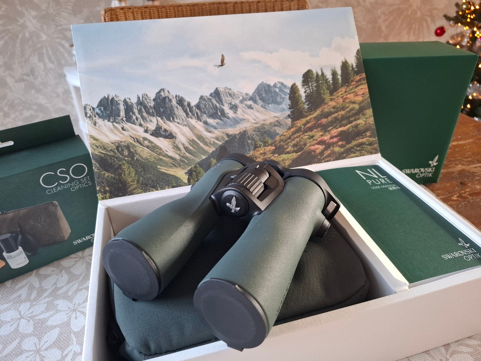 Swarovski NL Pure 8x42 Verrekijker + CSO, Dakkant (recht), Ophalen of Verzenden, Zo goed als nieuw, 8 tot 12x