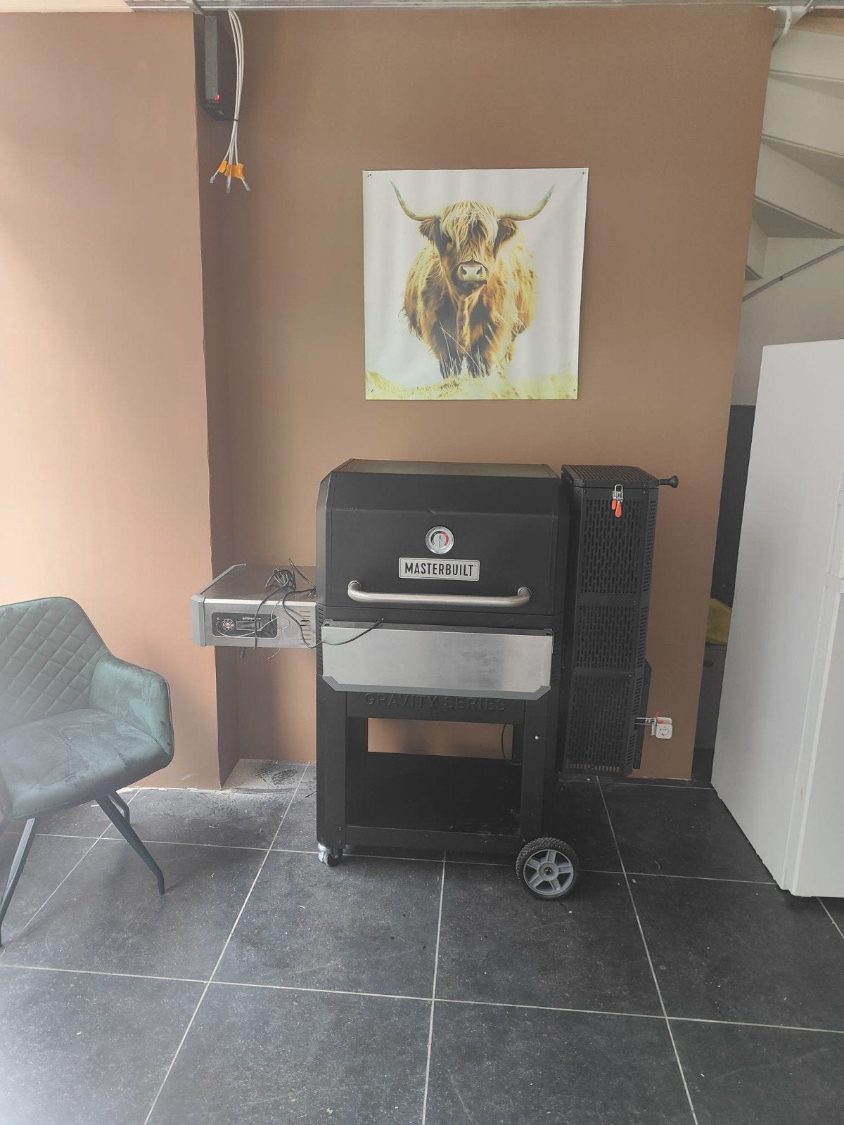 Masterbuilt Gravity Series 560 Digitale Houtskool Grill, Ophalen, Zo goed als nieuw, Masterbuilt