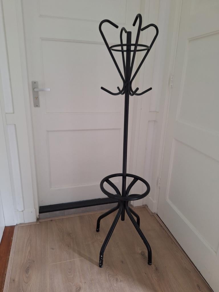 (Kinder) zwarte kapstok, 142 cm hoog., Ophalen, Gebruikt, Hout, Wandkapstok