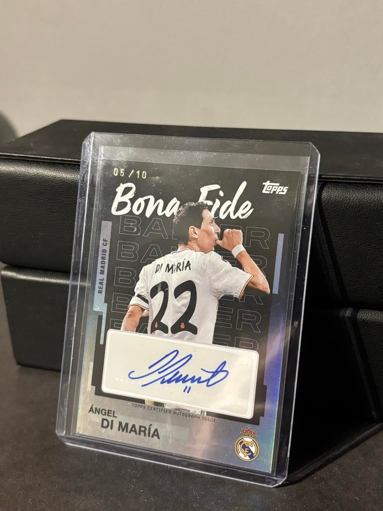 Di Maria handtekening /10 Real Madrid, Verzamelen, Ophalen of Verzenden, Zo goed als nieuw, Buitenlandse clubs, Spelerskaart