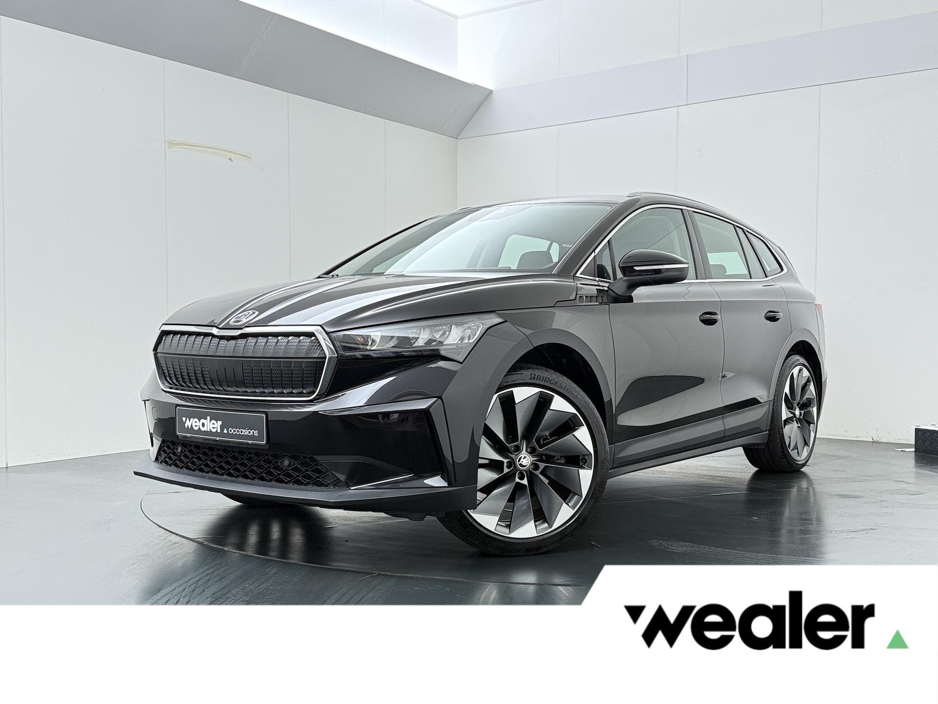 Skoda Enyaq iV 80 | 204 PK | SoH 95% | Trekhaak wegklapbaar, Auto's, 12 maanden, Achterwielaandrijving, Gebruikt, Leder en Stof