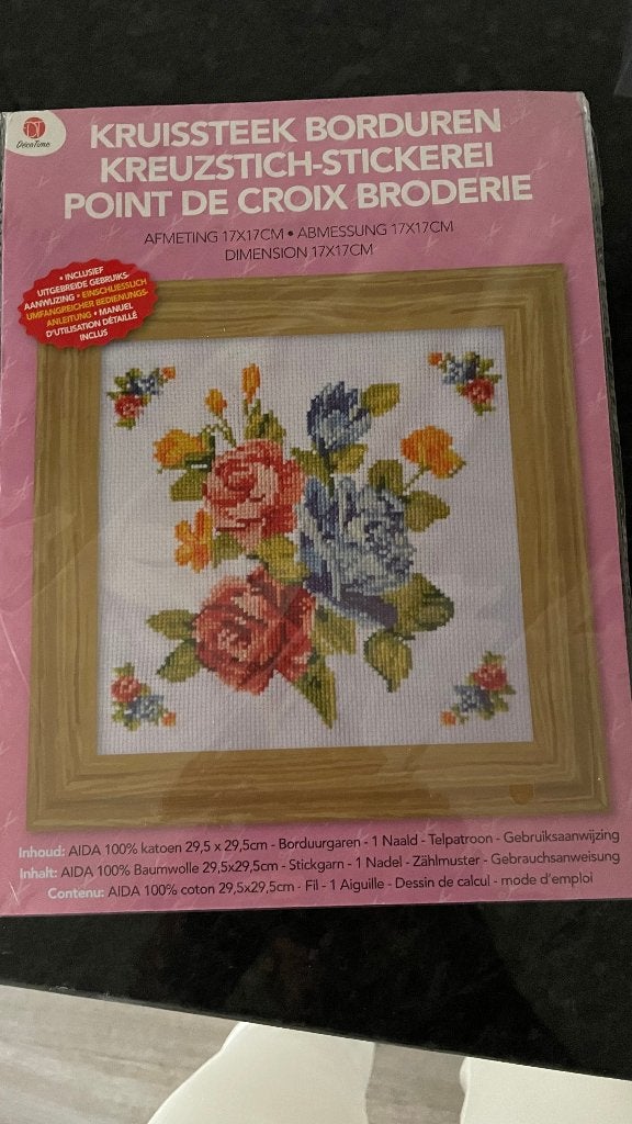 Nieuw borduurpakket, Hobby en Vrije tijd, Ophalen of Verzenden, Nieuw, Handborduren, Borduurpakket