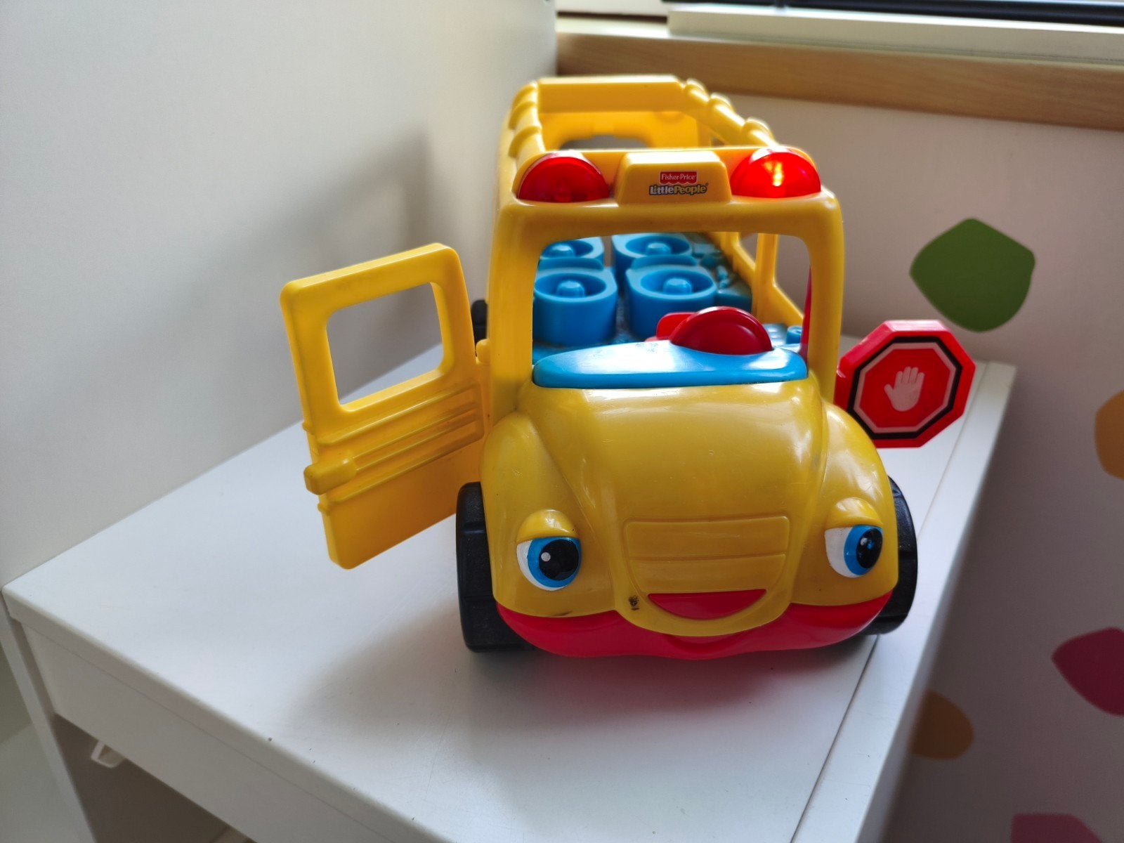 Fisher-Price Little People Schoolbus met licht en geluid, Kinderen en Baby's, Ophalen of Verzenden, Gebruikt, Auto of Voertuig