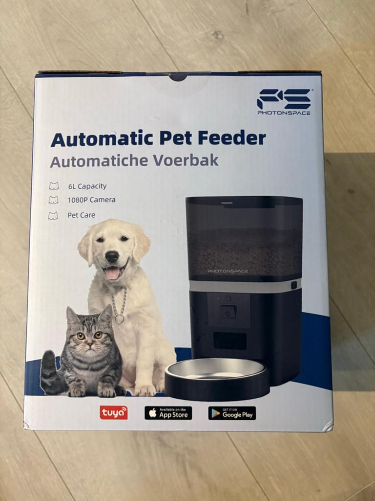 automatiche voerbak met camera, automatic pet feeder6L, Info@hisolarbv.com, Hisolar, Automatisch, Nieuw