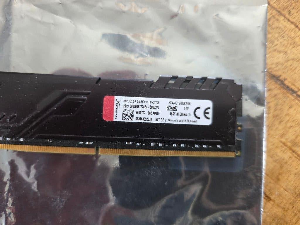 8 GB ( HyperX ) in nieuw staat, DDR4, 8 GB, Ophalen of Verzenden, Zo goed als nieuw