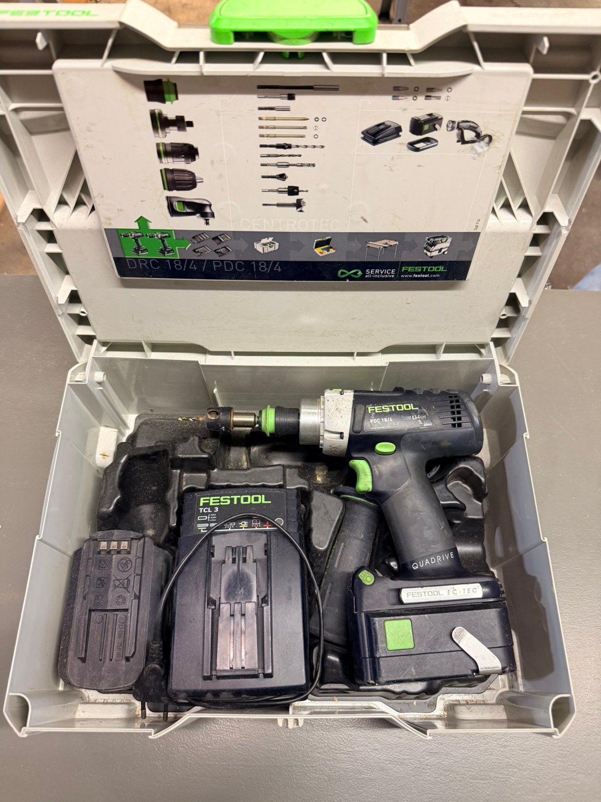 Festool QuaDrive, Ophalen, Zo goed als nieuw, Boor- en Schroefmachine