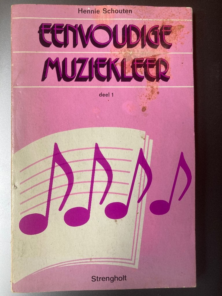 Eenvoudige Muziekleer deel 1 Hennie Schouten, Ophalen of Verzenden, Gebruikt, Les of Cursus, Klassiek
