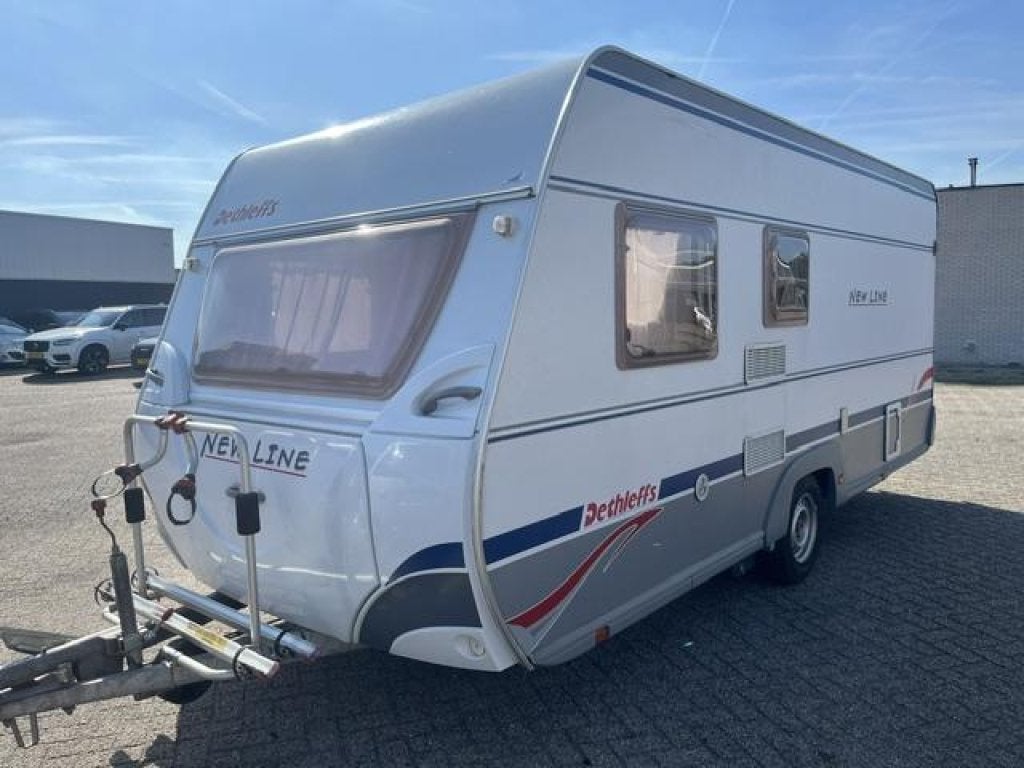 Dethleffs New Line 500 TK Stapelbed, Mover, Luifel, Bedrijf, Dwarsbed, Dethleffs, Fietsenrek