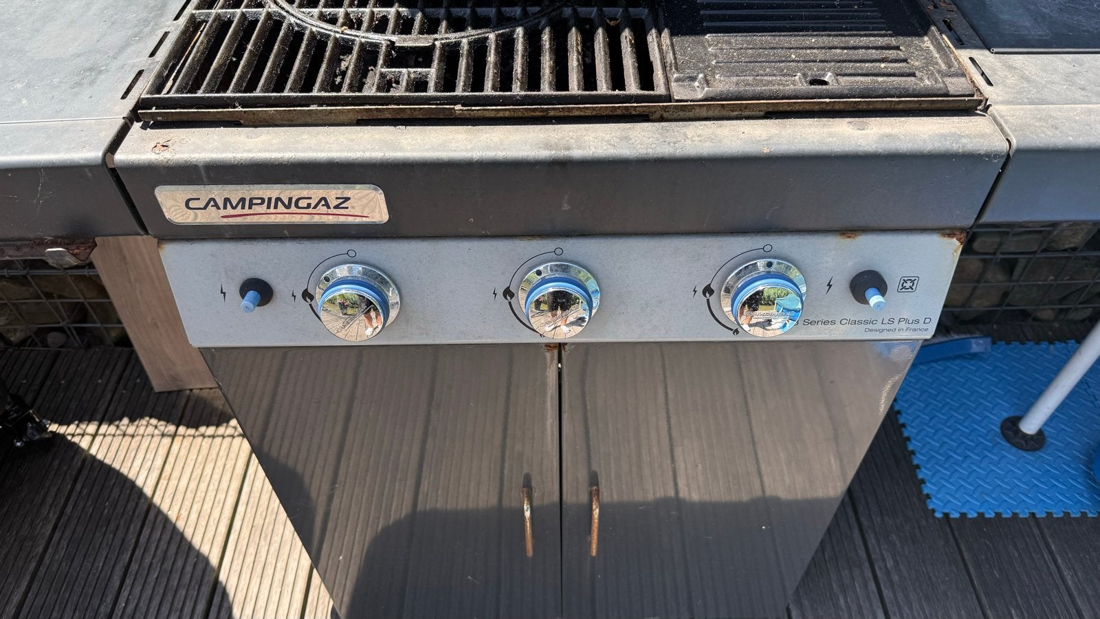 Campingaz gasbarbecue met zijbrander, Ophalen of Verzenden, Gebruikt