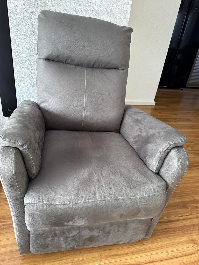 Grijze ABILOSKOV relaxfauteuil - Zo goed als nieuw, Ophalen, Zo goed als nieuw, Stof, 75 tot 100 cm