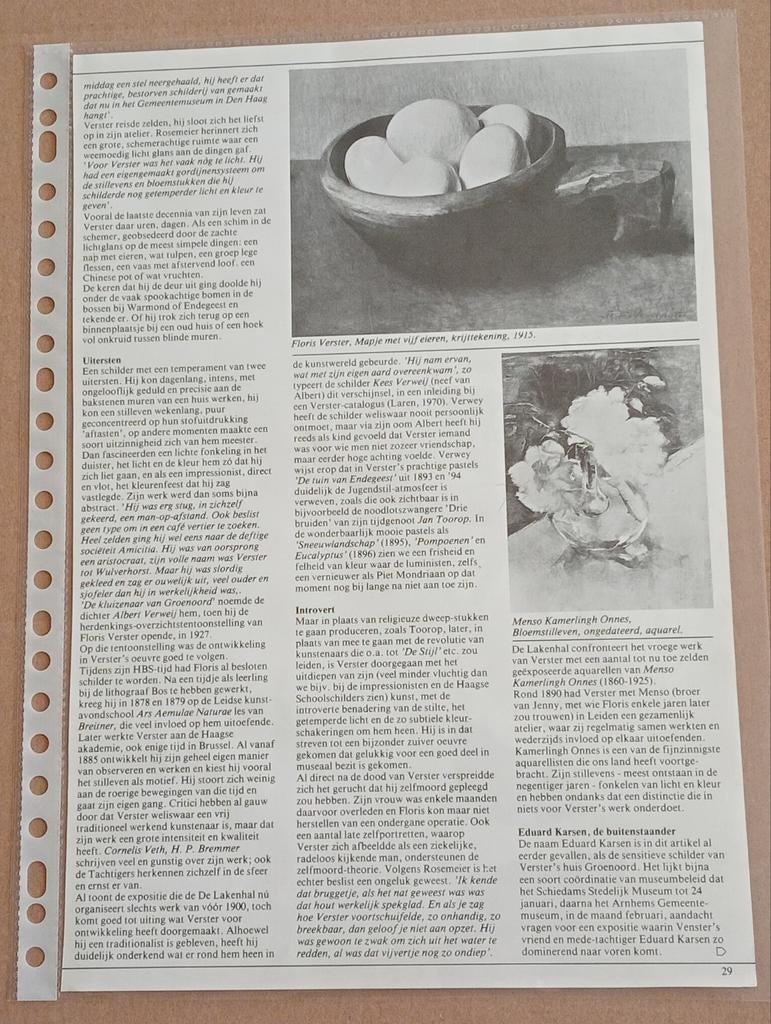 Floris Verster en Kaspar Karsen artikel, Ophalen of Verzenden, 1960 tot 1980, Tijdschrift