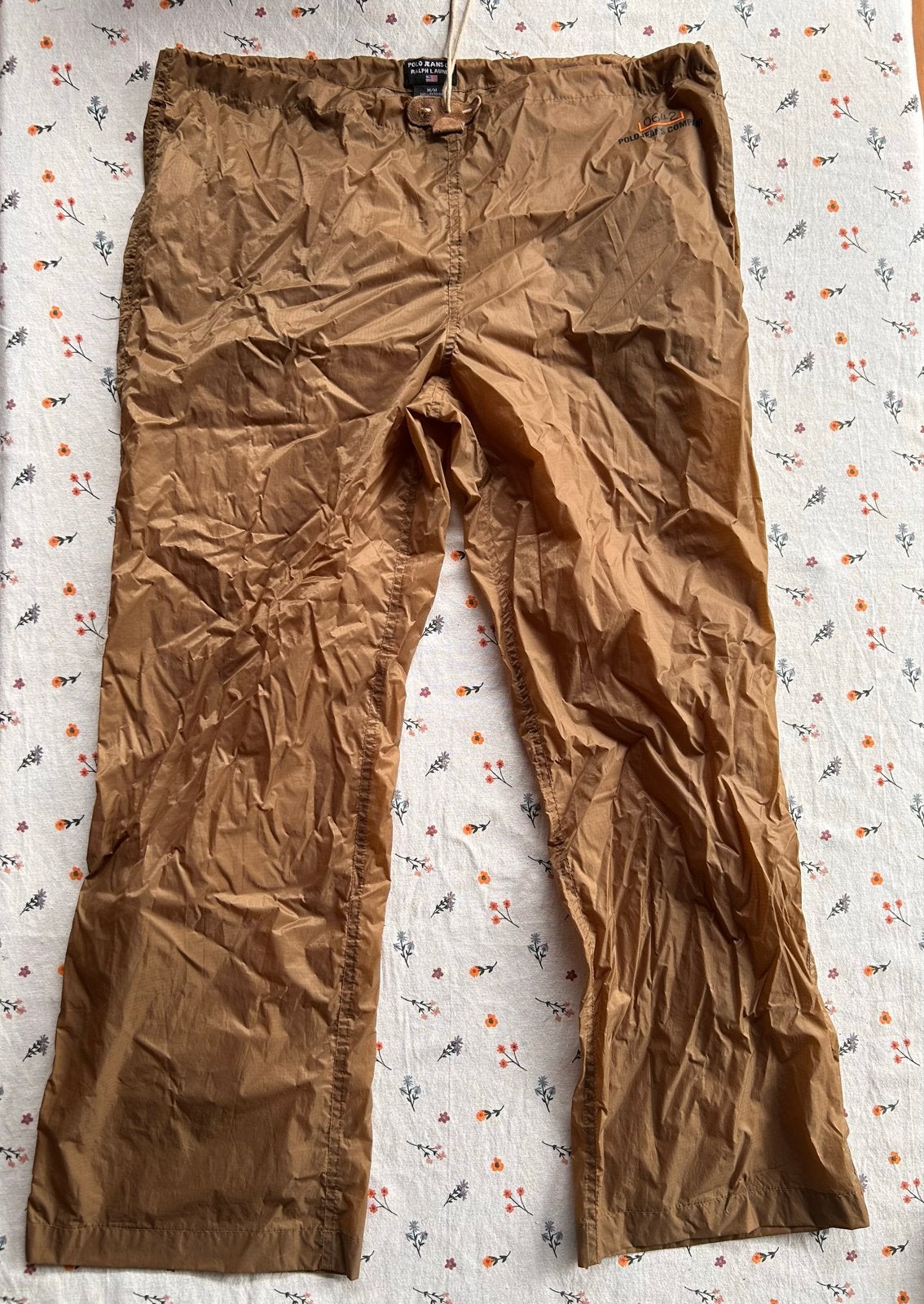 Polo Jeans Ralph Lauren regenbroek, Maat 38/40 (M), Bruin, Ophalen of Verzenden, Lang
