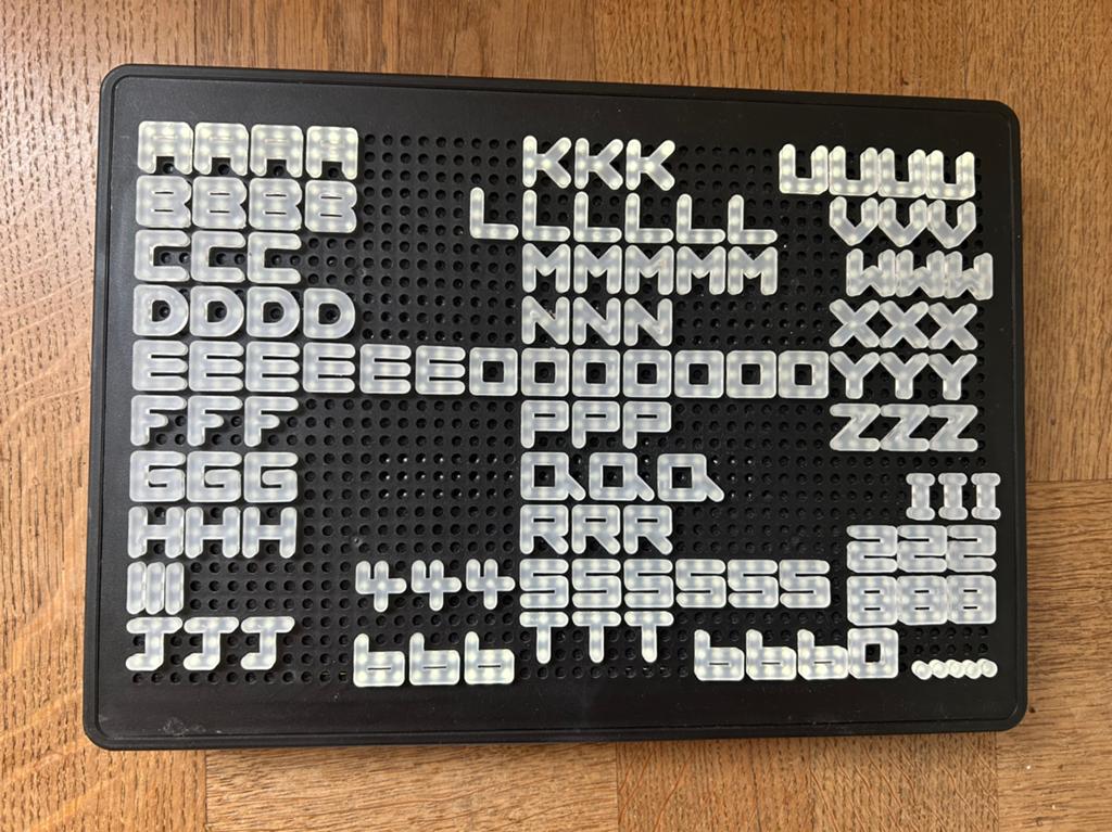 Retro LED Letterbord Lichtbak met Letters & Cijfers Vintage, Ophalen of Verzenden, Zo goed als nieuw