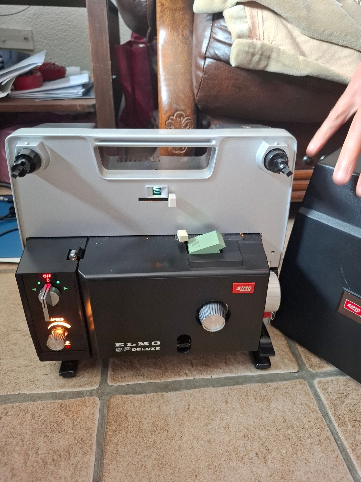 Elmo SP-Deluxe Super 8 Filmprojector - Vintage, Ophalen of Verzenden, Gebruikt