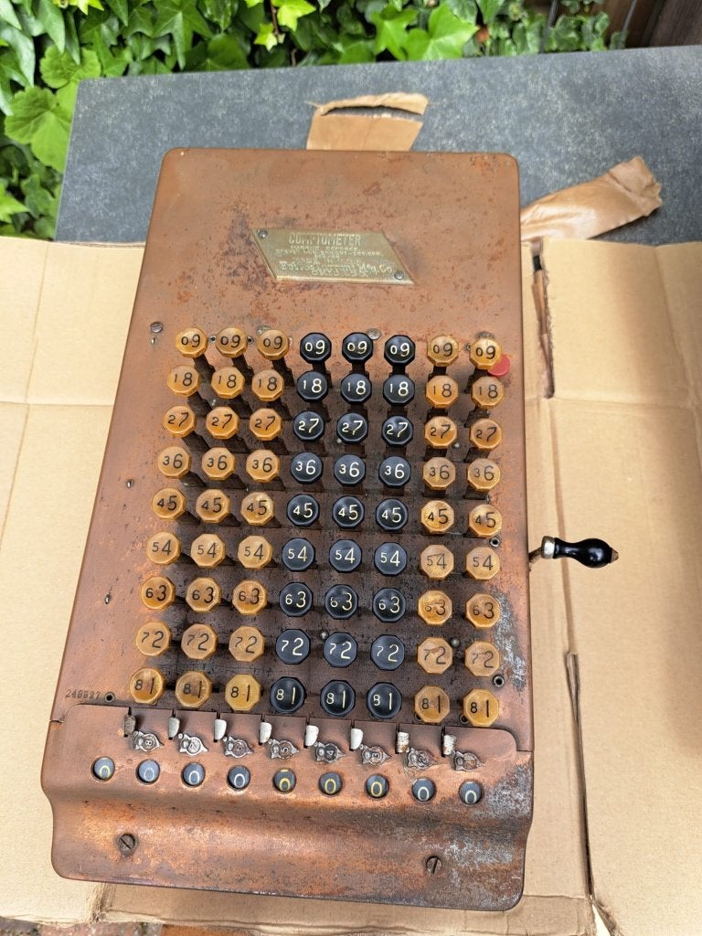 Antieke Comptometer - Mechanische Rekenmachine, Ophalen of Verzenden