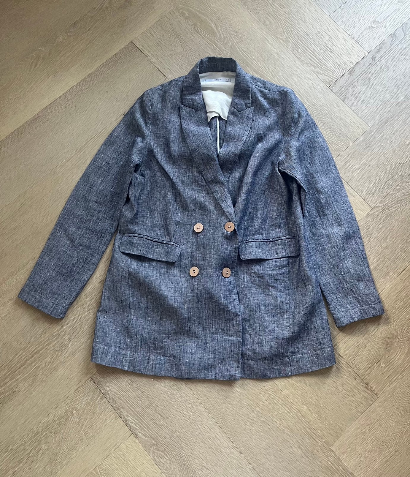 Mango linnen blazer, jasje maat S, 36 NIEUW, Mango, Nieuw, Jasje, Maat 36 (S)
