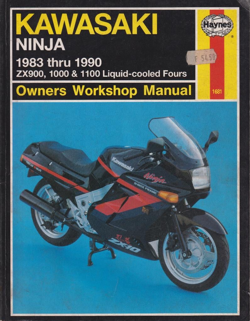 Kawasaki ZX900-1000-1100 Ninja Worksh. manuel 1983-1990, Ophalen of Verzenden, Gebruikt