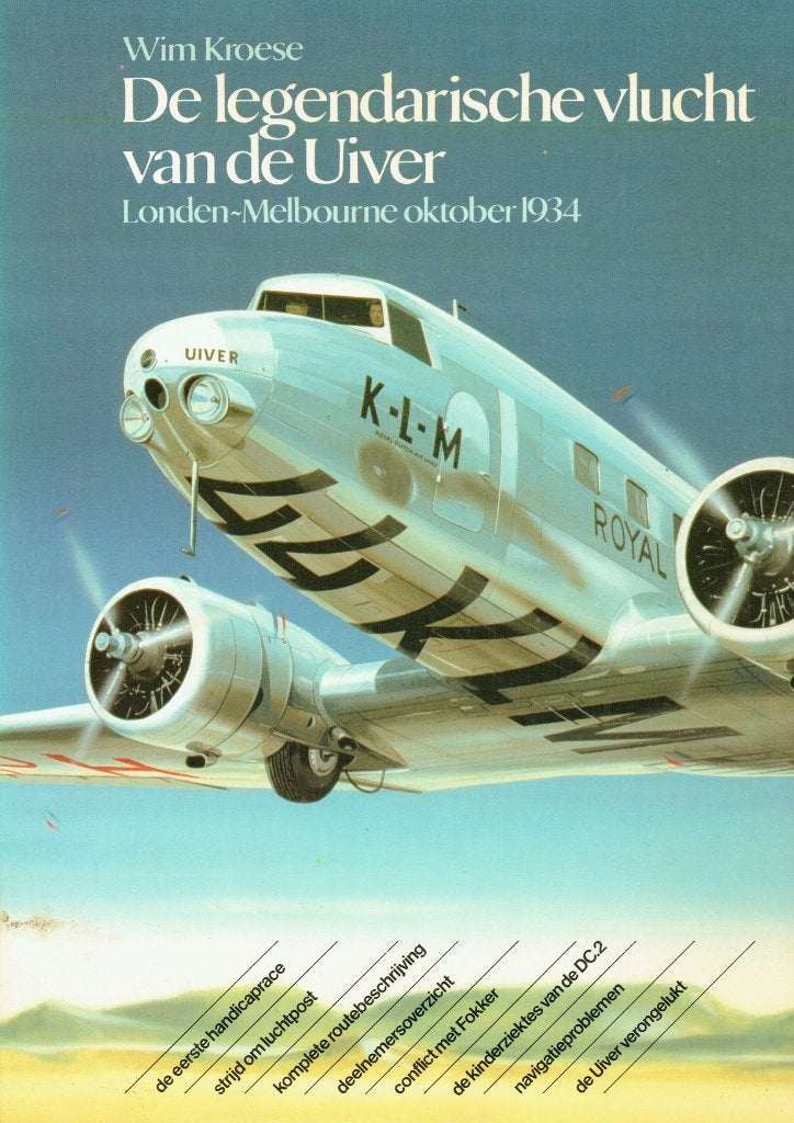 De legendarische vlucht van de Uiver: Londen-Melbourne 1934, Verzenden, Gelezen, Vliegtuig