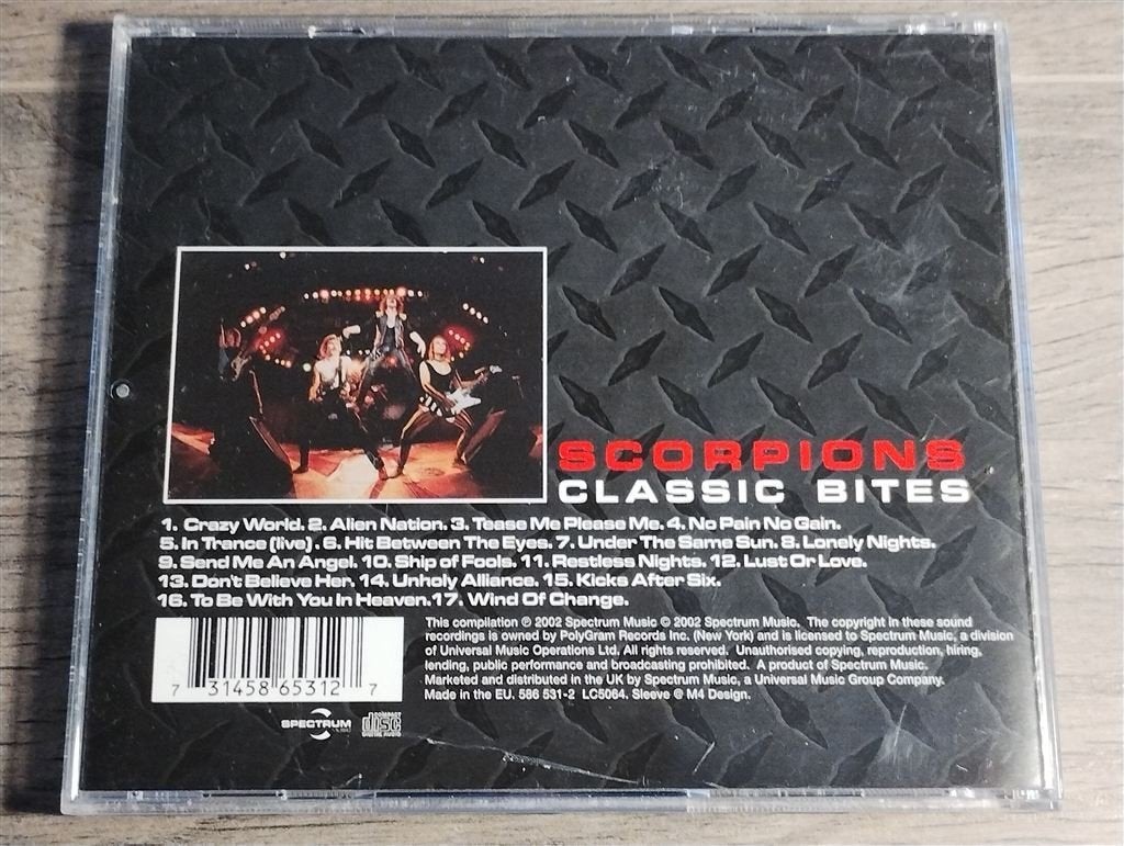 Scorpions – Classic Bites, Cd's en Dvd's, Ophalen of Verzenden, Zo goed als nieuw, Poprock