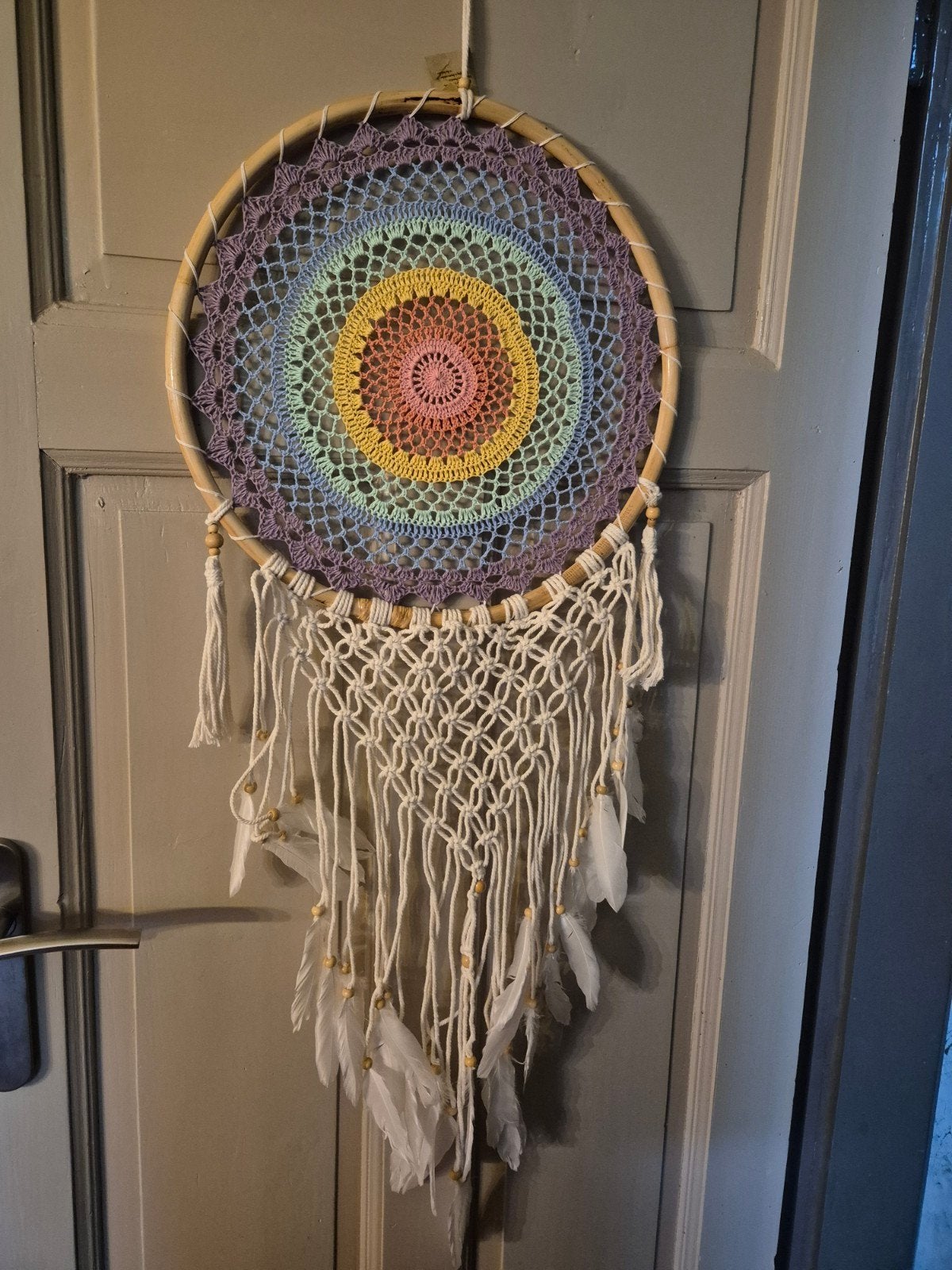grote nieuwe dromenvanger, Huis en Inrichting, 40 cm, Meerkleurig, Ophalen of Verzenden, Natuurlijk materiaal