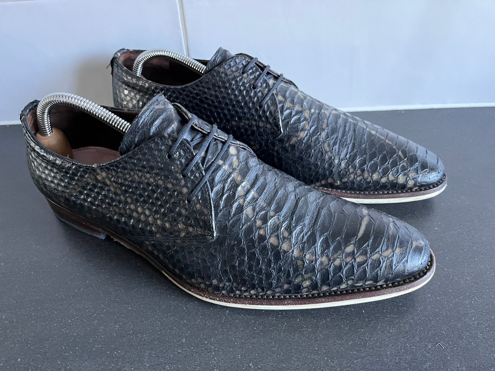 Floris van Bommel herenschoenen maat 9.5 / 43.5, Floris van Bommel, Zwart, Floris van Bommel, Ophalen of Verzenden
