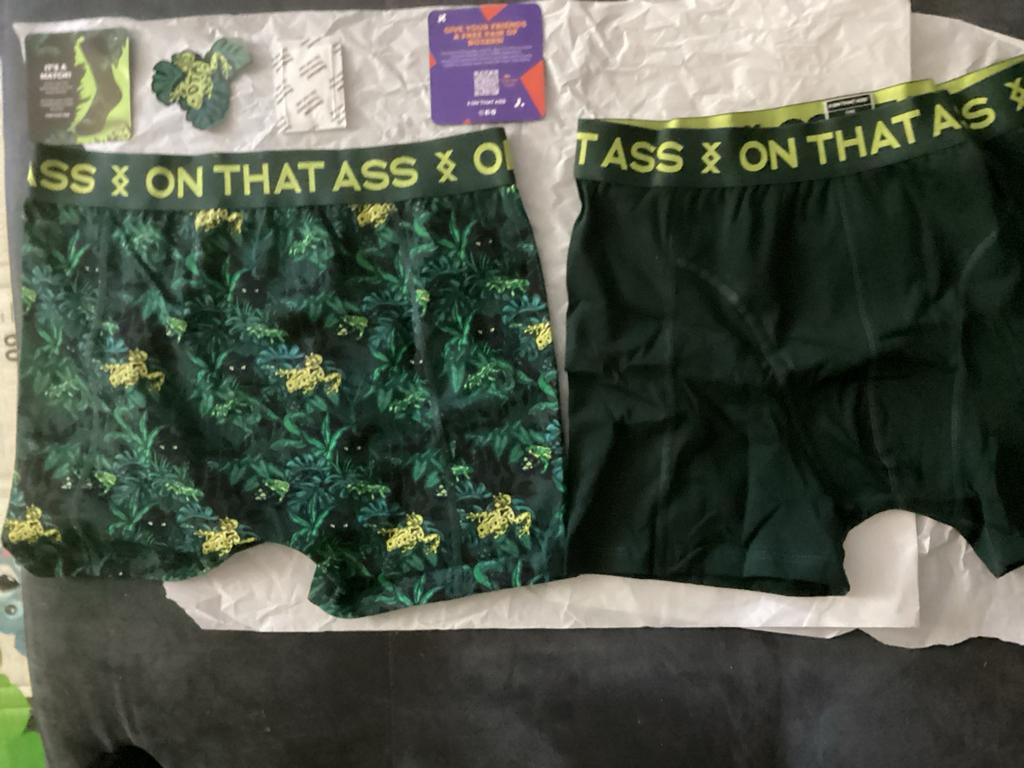 On That Ass boxershorts - 2 stuks in maat L & M, Ophalen of Verzenden, Groen, Broekje of Short