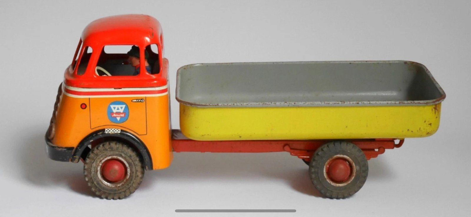 Daf blikken bakwagen met bestuurder arnold, Antiek en Kunst, Ophalen of Verzenden