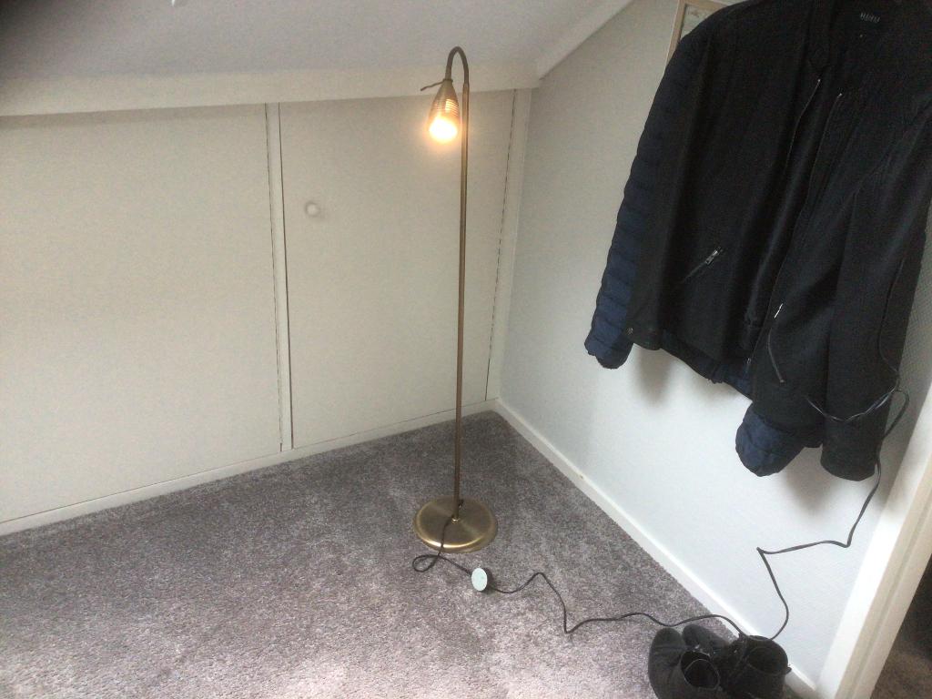 Staande lees lamp, Ophalen, Gebruikt, Metaal, 100 tot 150 cm