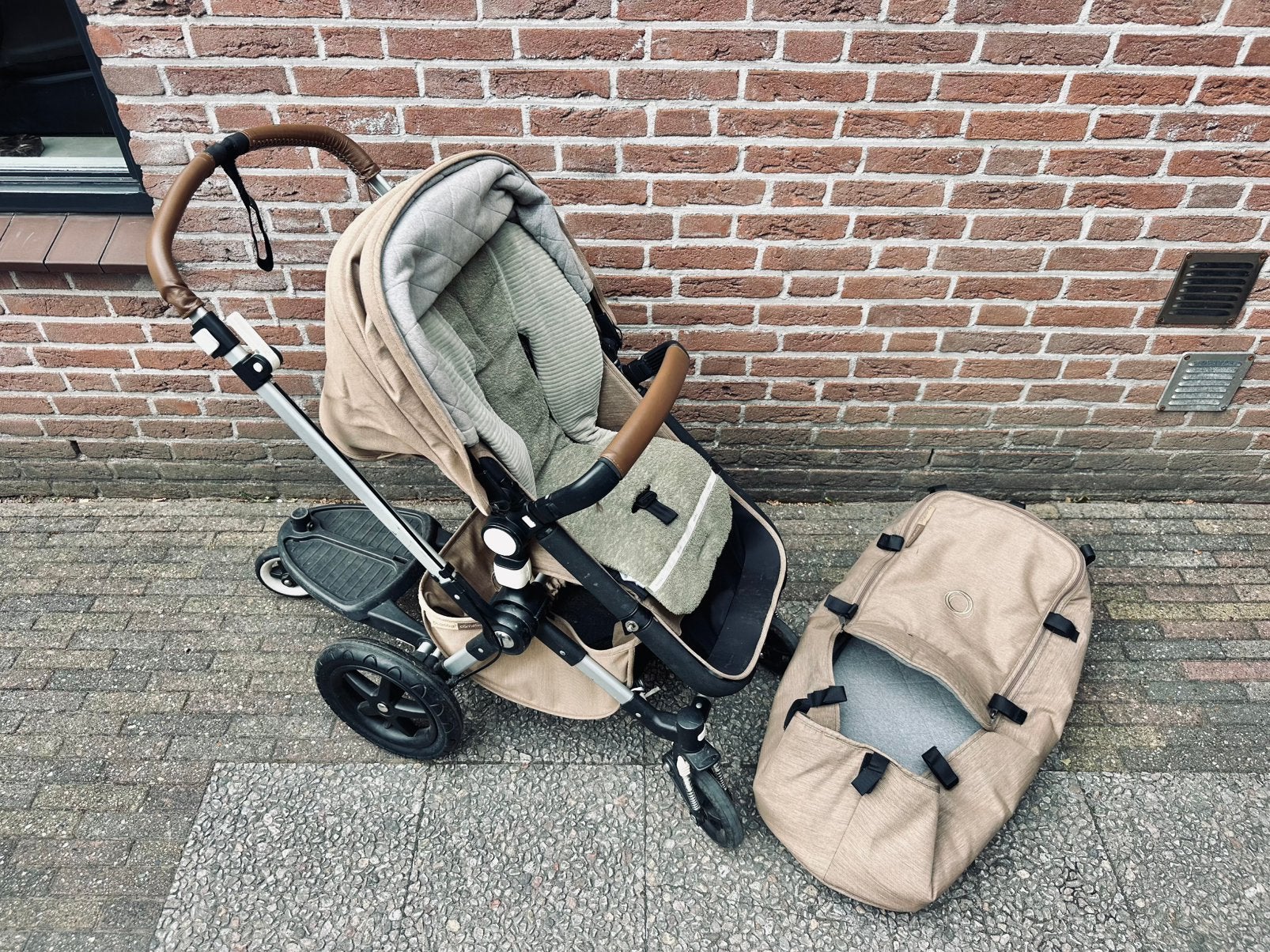 Bugaboo kinderwagen Zand Linnen, Ophalen, Gebruikt, Bugaboo