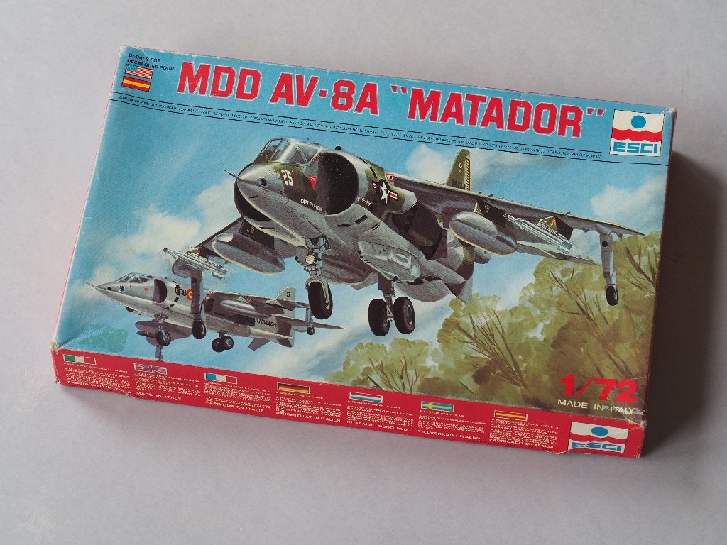 Esci 1/72 Harrier AV-8A, Hobby en Vrije tijd, Modelbouw | Vliegtuigen en Helikopters, Overige merken, 1:72 tot 1:144, Nieuw, Ophalen of Verzenden